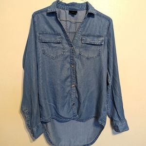Mossimo Target Denim Button Down Shirt